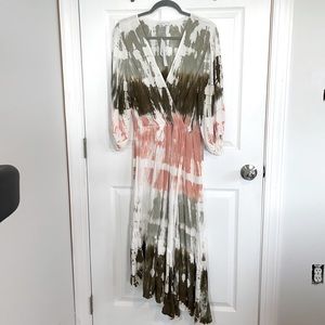 TJ Maxx / Young Fabulous and Broke | Tie Dye Maxi Dress Tags Still On | Size L |